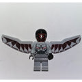 fig-005308 – Falcon with Light Bluish Gray and Dark Red Wings