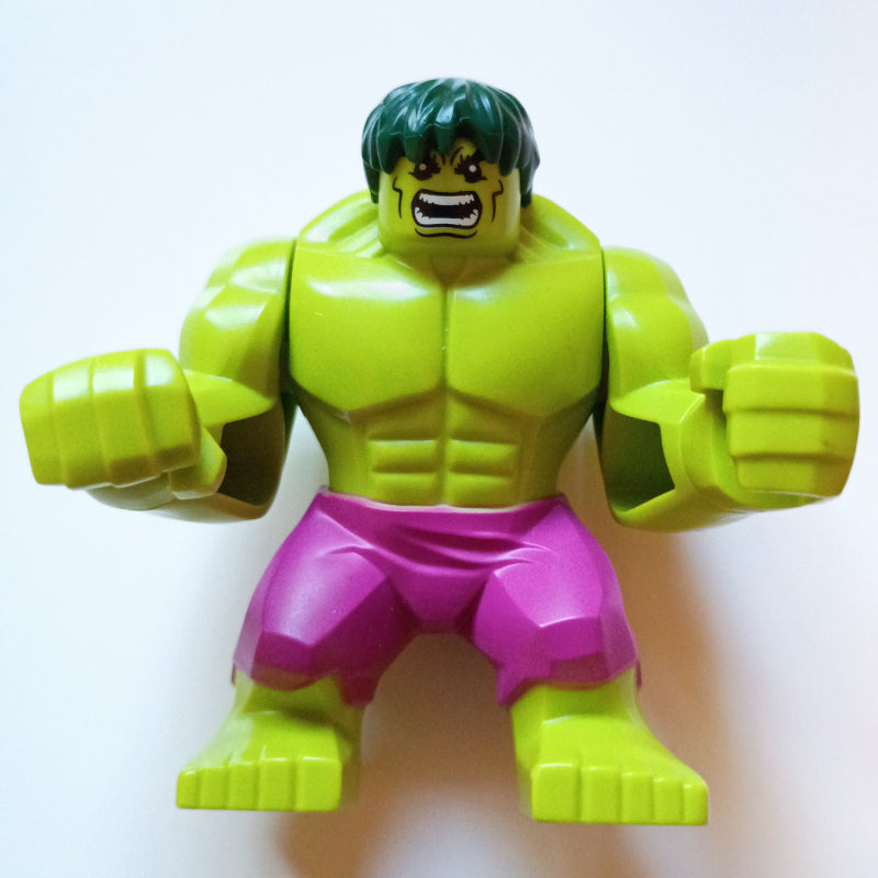fig-005342 – Hulk (Big Fig), Dark Green Hair, Magenta Pants