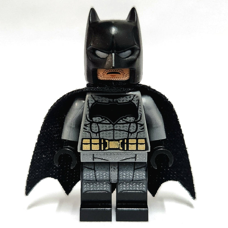 fig-005404 – Batman, Dark Bluish Gray Suit, Black Cape and Cowl, Black Head, Large Batman Logo