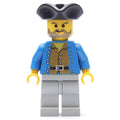 fig-005523 – Pirate - Brown Shirt, Light Gray Legs, Black Tricorne
