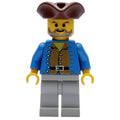 fig-005524 – Pirate - Brown Shirt, Light Gray Legs, Brown Tricorne