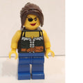 fig-005529 – Pirate - Female, Blue Legs, Dark Brown Hair