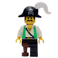 fig-005536 – Pirate - Green Vest, Peg Leg, Black Bicorne