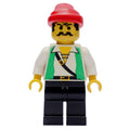 fig-005539 – Pirate - Green Vest, Black Legs, Red Bandana