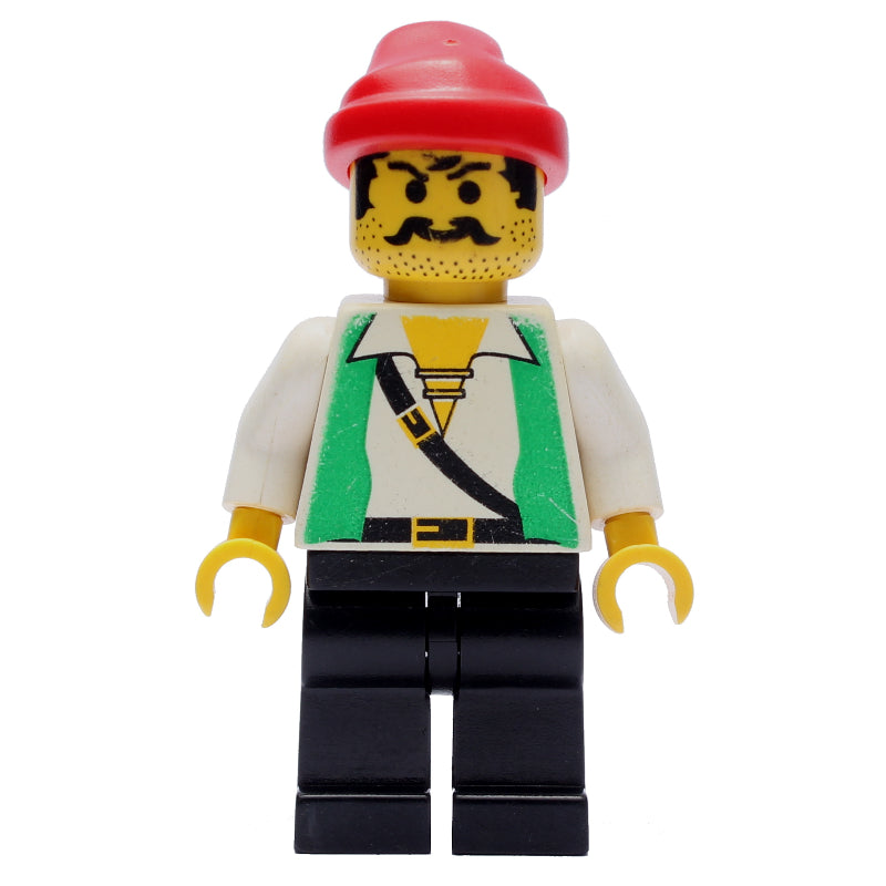 fig-005539 – Pirate - Green Vest, Black Legs, Red Bandana