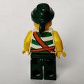 fig-005548 – Pirate - Green Stripes, Dark Green Legs, Dark Green Bandana
