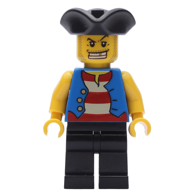 fig-005556 – Pirate - Blue Vest, Black Legs, Black Tricorne