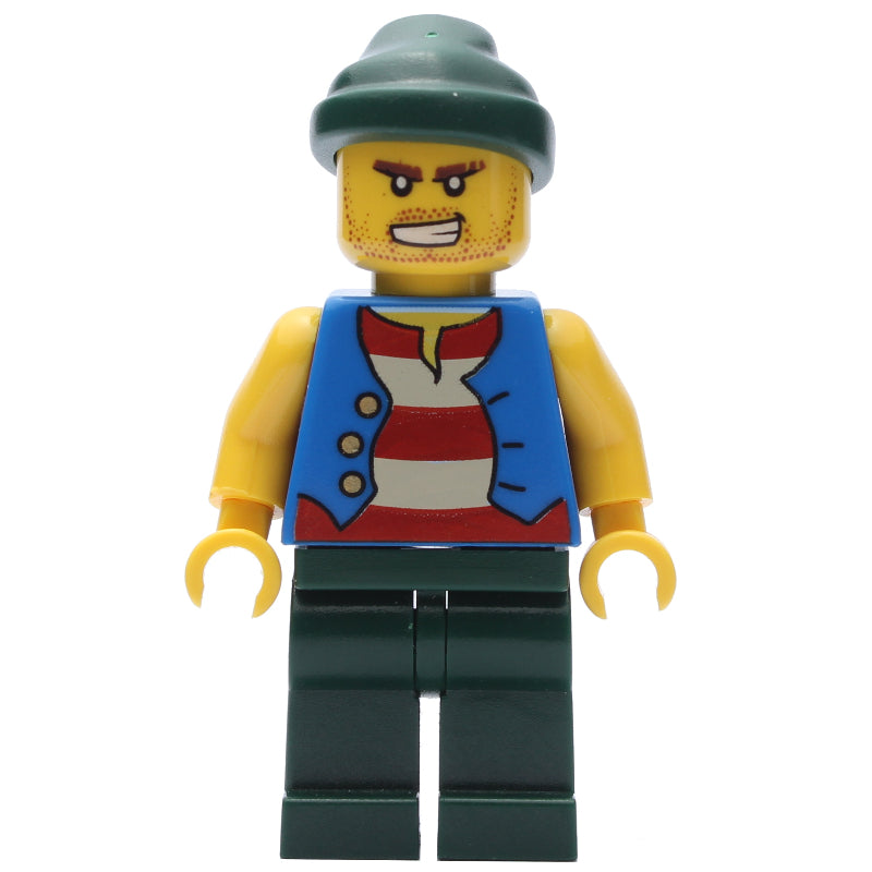 fig-005557 – Pirate - Blue Vest, Dark Green Legs, Dark Green Bandana