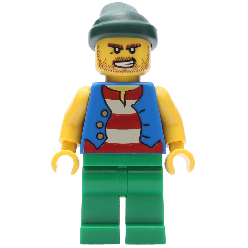fig-005560 – Pirate - Blue Vest, Green Legs, Dark Green Bandana