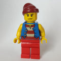 fig-005562 – Pirate - Blue Vest, Red Legs, Dark Red Bandana, Scowl
