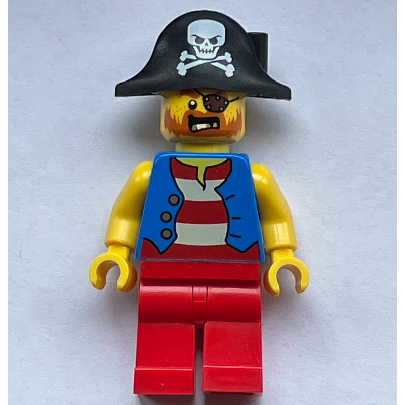 fig-005565 – Pirate - Blue Vest, Red Legs, Black Bicorne