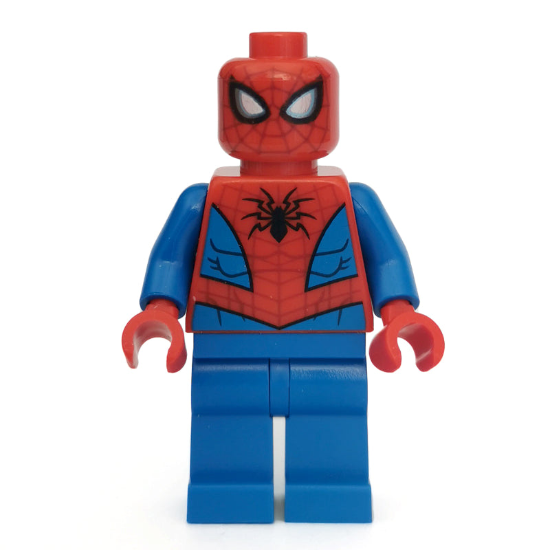 fig-005566 – Spider-Man with Dark Red Webbing and Plain Blue Legs