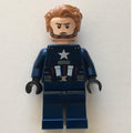 fig-005608 – Captain America in Dark Blue Outfit with Black Hands and Hair