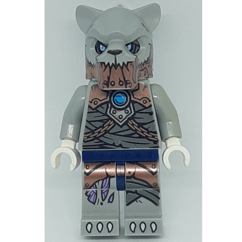 fig-005722 – Saber-Tooth Tiger Warrior with Copper Plates on Jaw