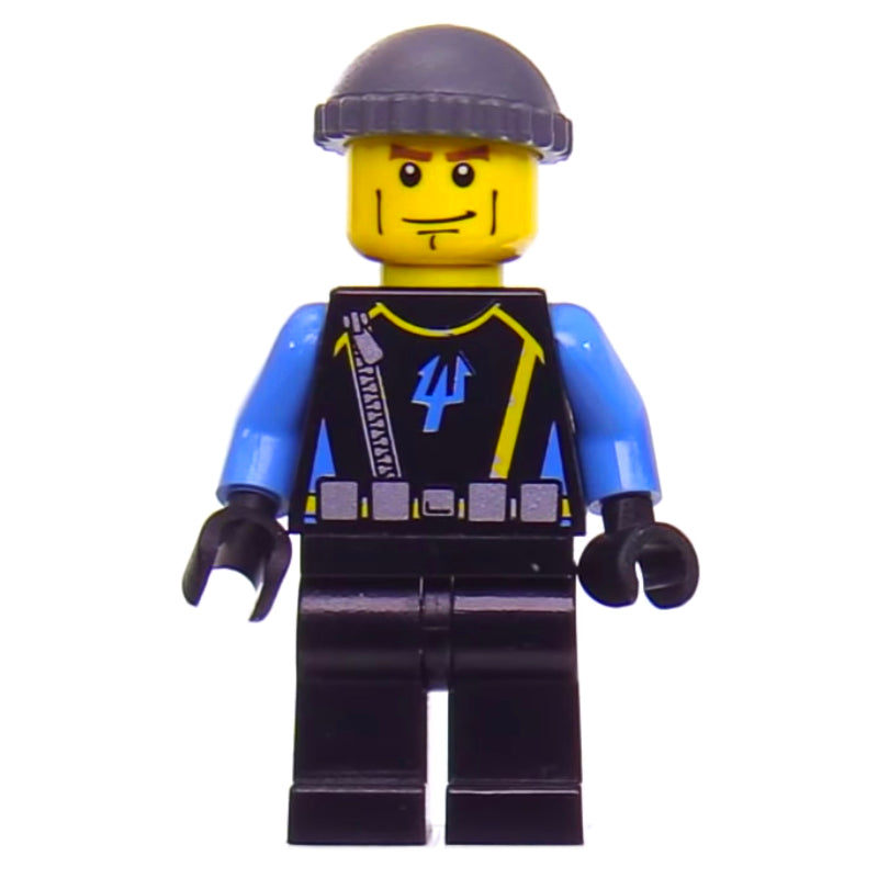 fig-005761 – Aquaraider Diver 4 with Dark Bluish Gray Hat
