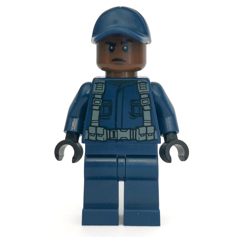 fig-005968 – Guard with Reddish Brown Skin, and Dark Blue Cap
