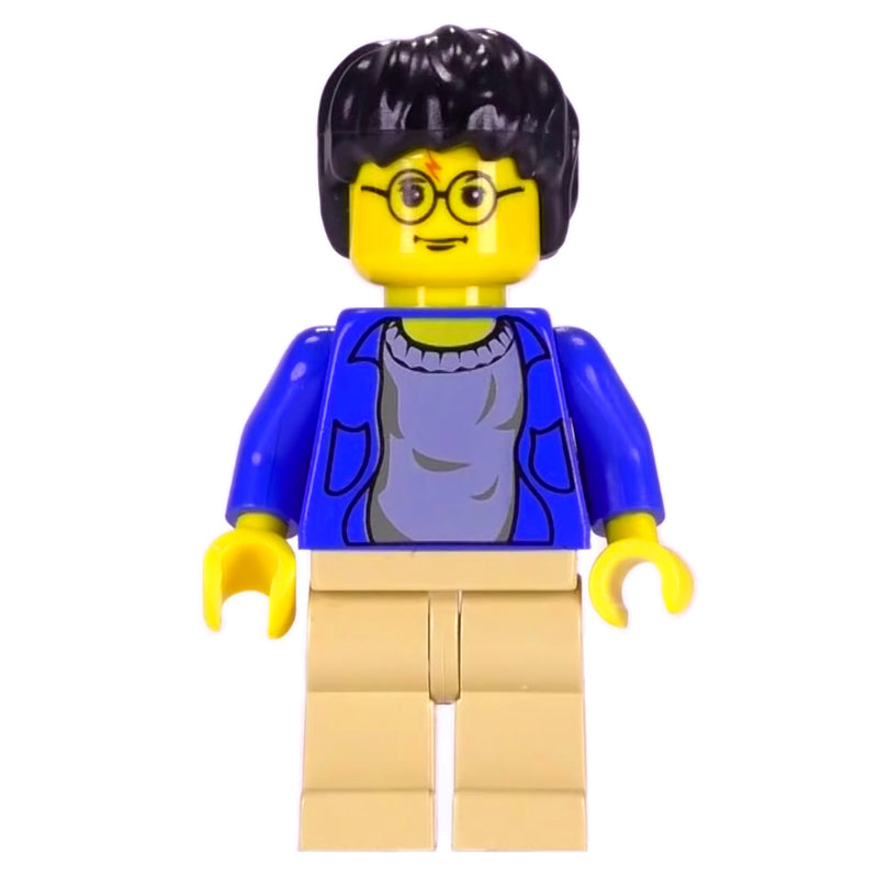 fig-006060 – Harry Potter, Yellow Skin, Open Blue Jacket