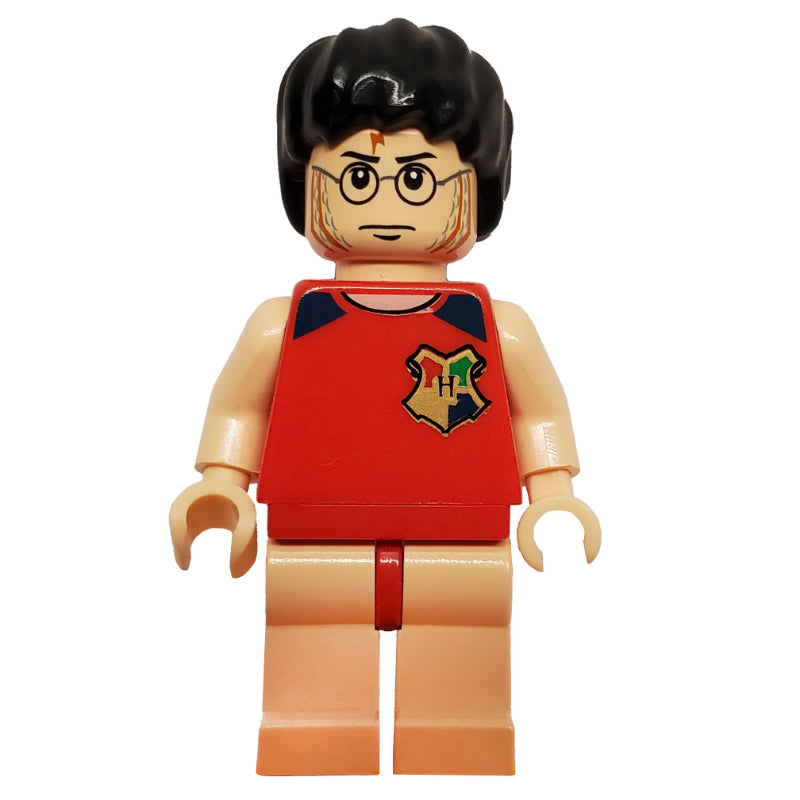 fig-006104 – Harry Potter, Tournament Uniform Red Diving Outfit with Hogwarts Crest, Light Nougat Legs