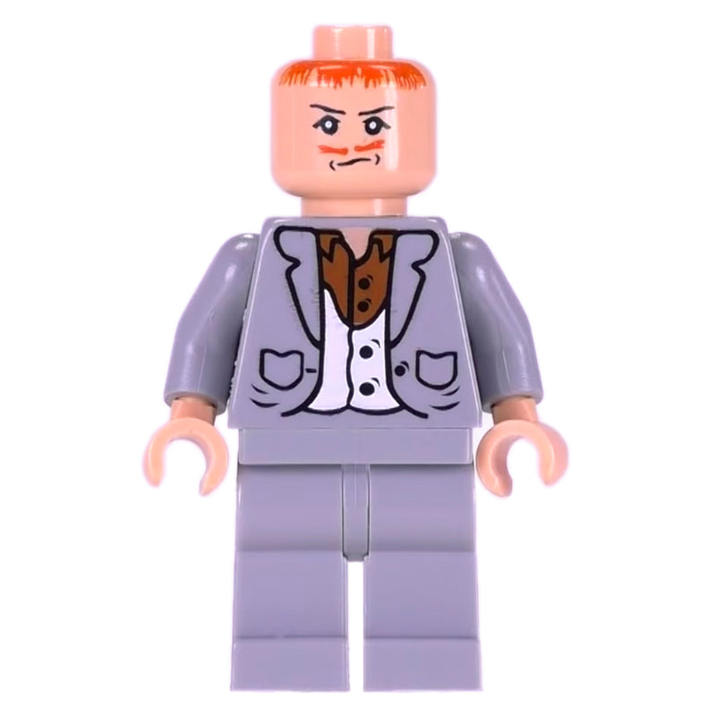 fig-006117 – Peter Pettigrew, Light Bluish Gray Suit, Printed Hair