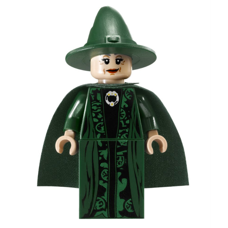 fig-006125 – Professor Minerva McGonagall, Dark Green Robes, Hat, and Cape
