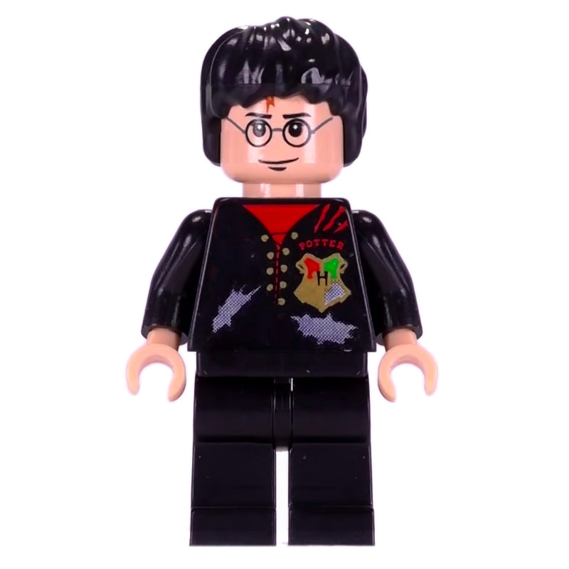 fig-006144 – Harry Potter, Tournament Uniform Tattered Black Jacket with Hogwarts Crest