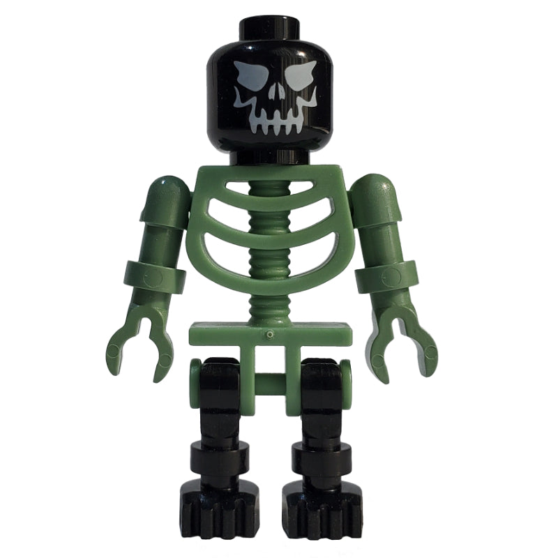 fig-006146 – Skeleton, Evil Face, Black and Sand Green
