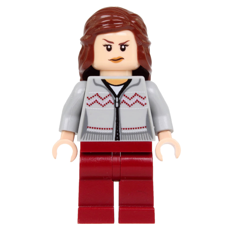 fig-006167 – Hermione Granger, Light Bluish Gray Sweater with Zipper