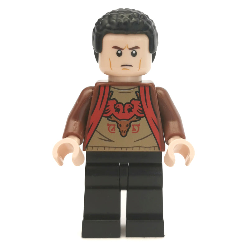 fig-006168 – Viktor Krum, Reddish Brown Jacket Over Shirt with Durmstrang Crest