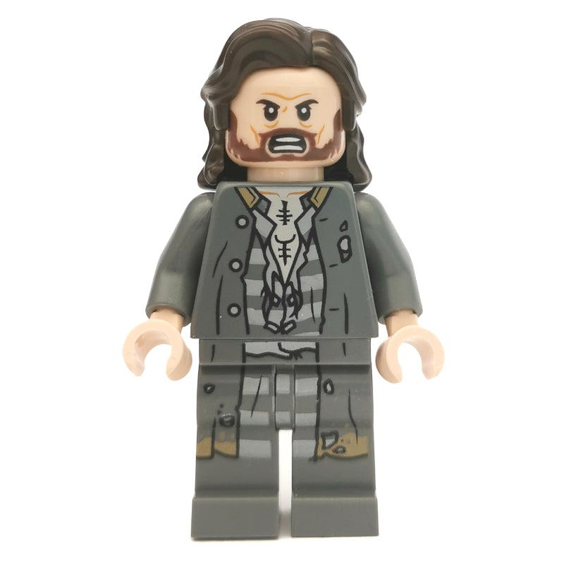 fig-006174 – Sirius Black, Dark Bluish Gray Prison Outfit with Long Jacket