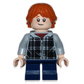 fig-006183 – Ron Weasley, Light Bluish Gray Plaid Jacket with Zipper, Short Legs