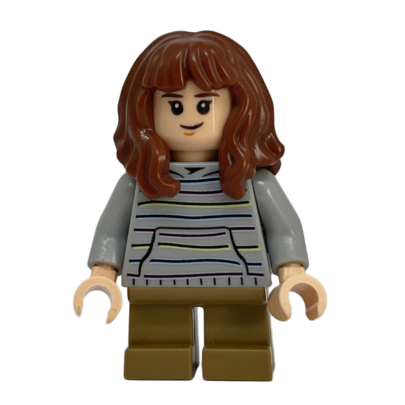 fig-006184 – Hermione Granger, Light Bluish Gray Hoodie with Stripes, Short Legs