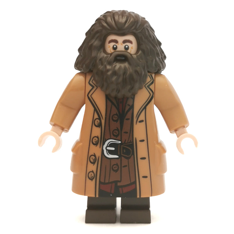 fig-006189 – Rubeus Hagrid, Medium Nougat Overcoat, Arms with Pins (3626c Head)