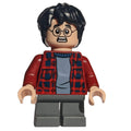 fig-006195 – Harry Potter, Open Red Flannel Shirt, Dark Bluish Grey Short Legs