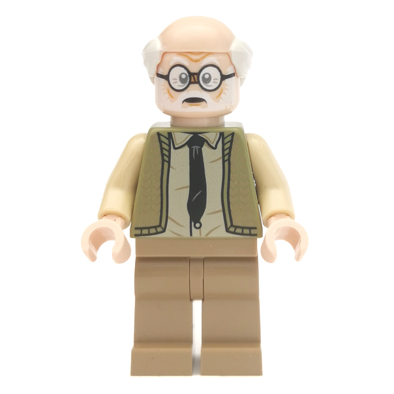 fig-006224 – Ernie Prang, Olive Green Sweater, Dark Tan Legs