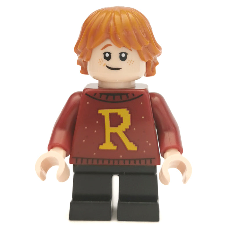 fig-006231 – Ron Weasley, Dark Red Sweater with 'R' Monogram