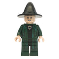 fig-006232 – Professor Minerva McGonagall, Dark Green Robes, Black Hat (Single Sided Head)