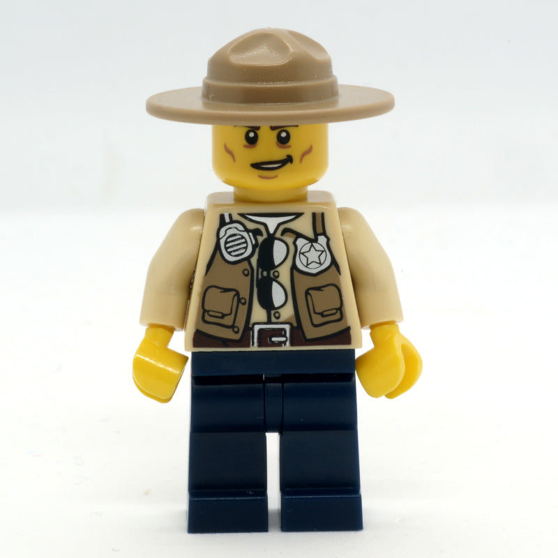 fig-006253 – Swamp Police / Ranger, Dark Tan Campaign Hat, Dark Blue Legs