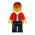 fig-006326 – Jack Davids, Red Jacket with White Hood and Red Cap, Scared / Smirk