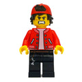 fig-006354 – Jack Davids, Red Jacket with Backwards Red Cap