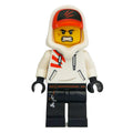fig-006358 – Jack Davids, White Hoodie with Hood and Red Cap, Angry / Smile
