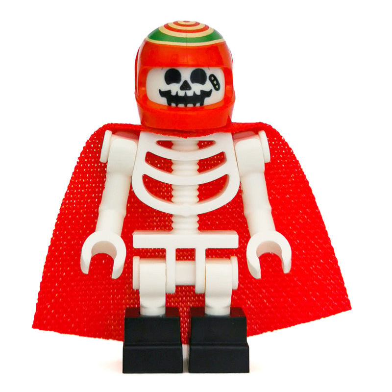 fig-006360 – Douglas Elton / El Fuego, Skeleton with Red Helmet and Cape, Black Feet
