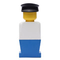 fig-006383 – LEGOLAND White Torso, Blue Legs, Black Hat