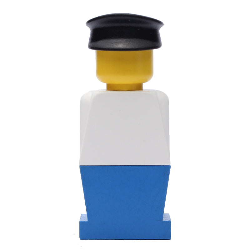 fig-006383 – LEGOLAND White Torso, Blue Legs, Black Hat