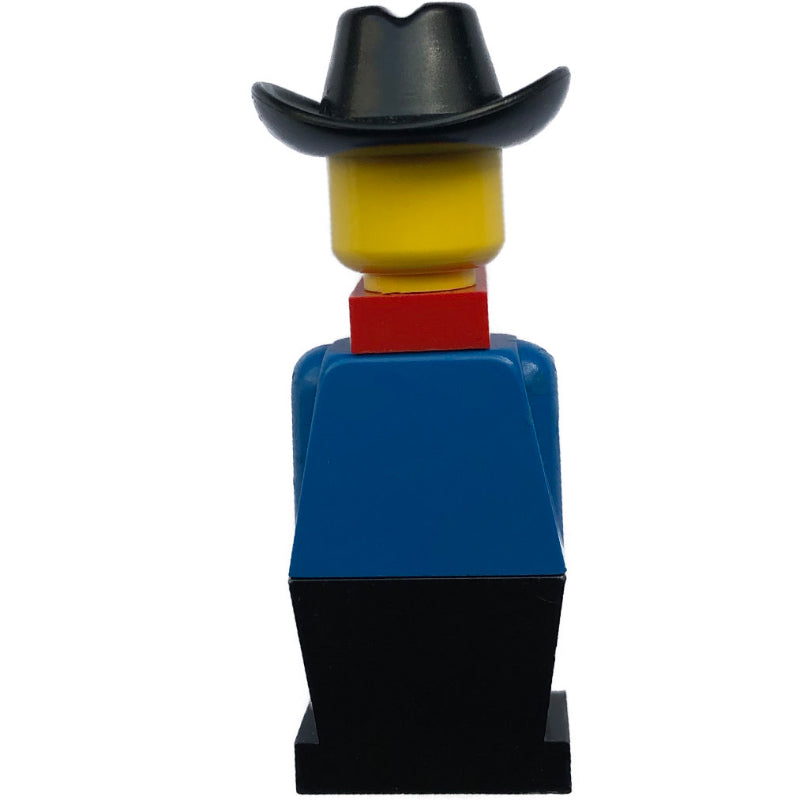 fig-006390 – LEGOLAND Blue Torso, Black Legs, With Black Head, Red Bandana