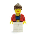 fig-006392 – Female - Red Jacket, Blue Top, White Legs