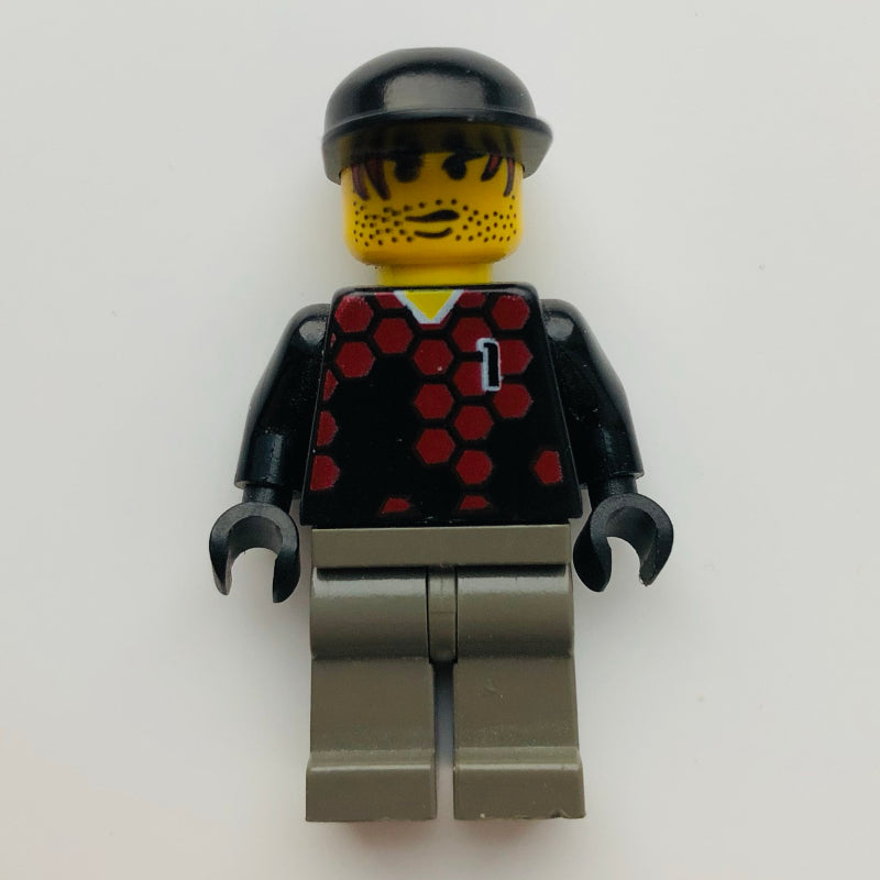 fig-006408 – Soccer Player Goalie Red/Blue #1