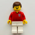 fig-006410 – Soccer Player Red Torso, White Legs, #11