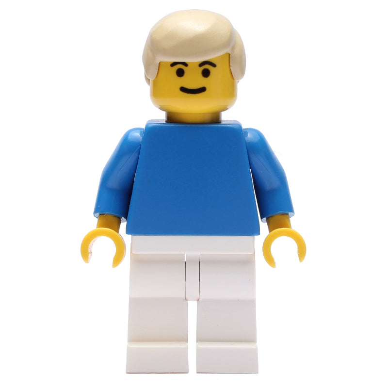 fig-006416 – Soccer Player Blue Torso, White Legs, Tan Hair