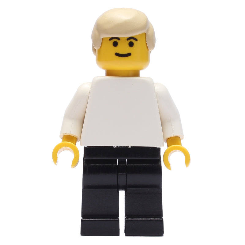 fig-006422 – Soccer Player White Torso, Black Legs, Tan Hair