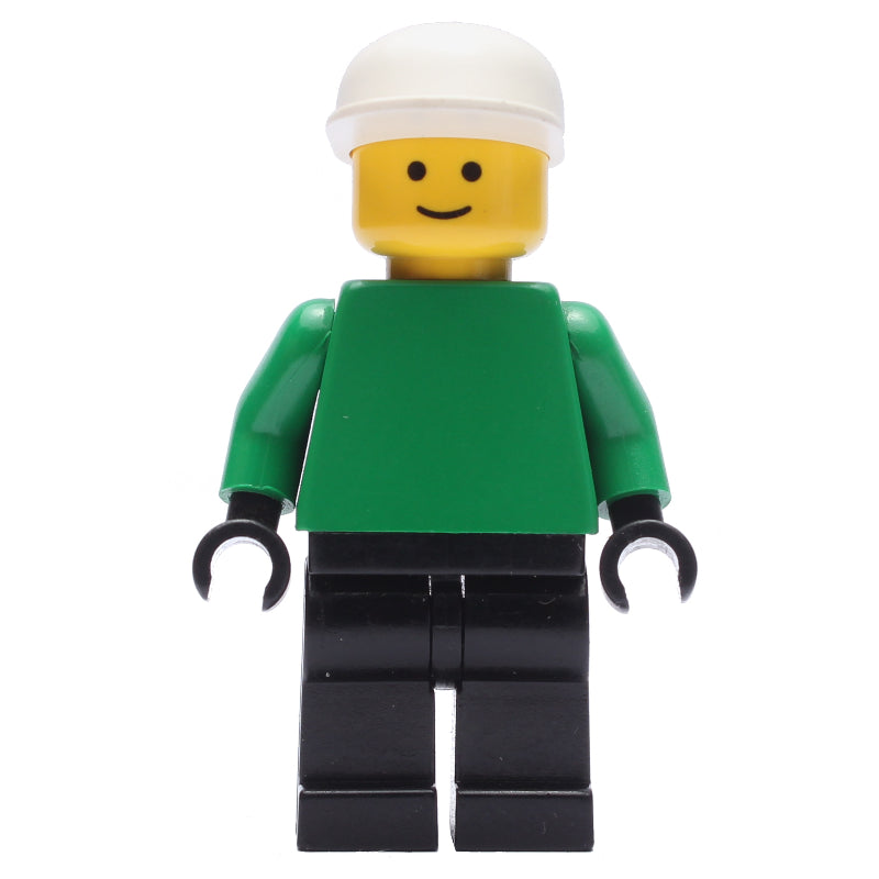 fig-006425 – Soccer Player Goalie Green Torso, Black Legs, White Cap